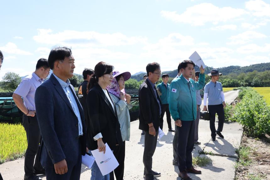 지역적응성 벼 신품종 시험포 현장방문